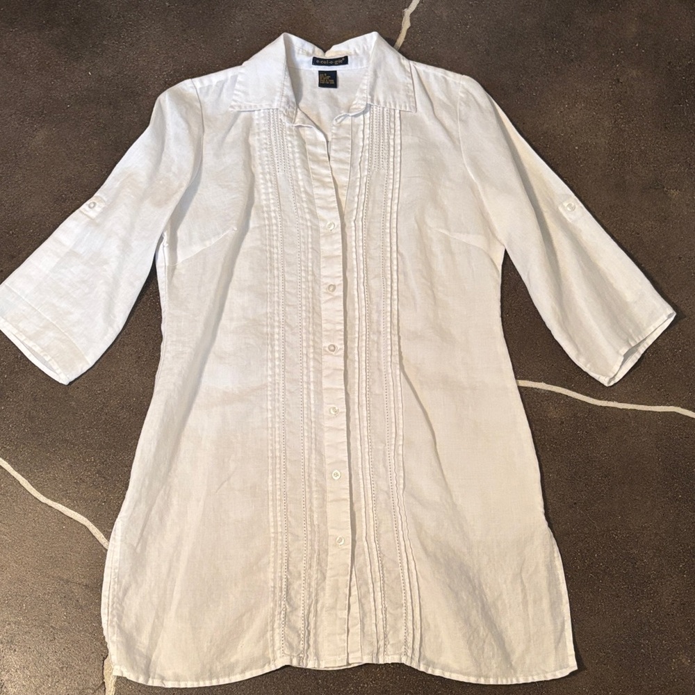 E-col-o-gie linen tunic